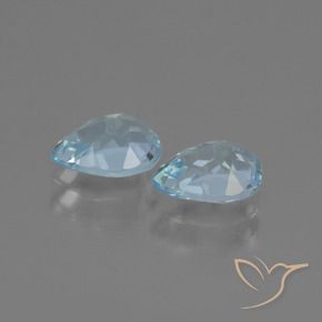 1.79 ct natürliche Himmerlblau Topas-Edelsteine, Birnenform, VVS-VS