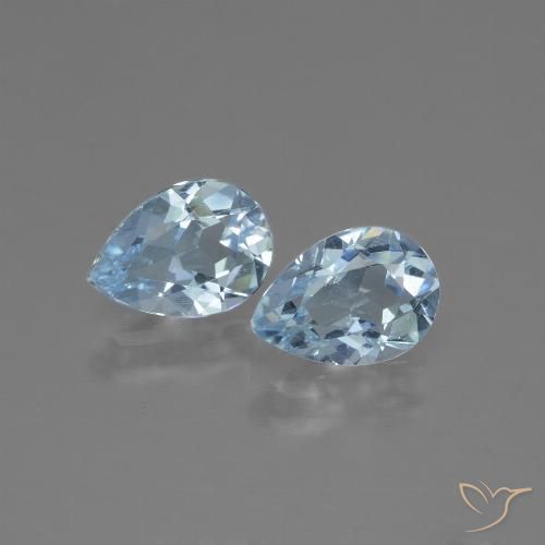 1.63ctw Natürlicher Himmerlblau Topas, Birnenform, VVS-VS