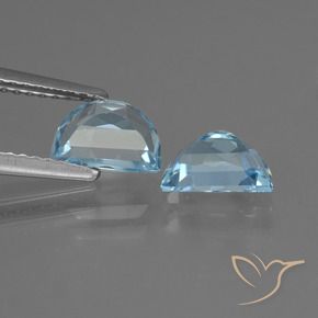 1.99 ct natürliche Swiss Blue Topas-Edelsteine, Fantasie, VVS-VS