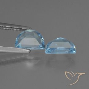 2.02 ct natürliche Swiss Blue Topas-Edelsteine, Fantasie, VVS-VS