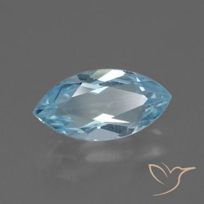 9,17 ctw natürlicher Himmerlblau Topas, Marquise, VVS-VS