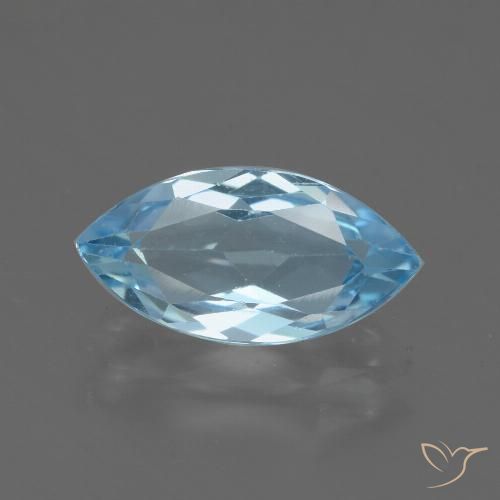 2.35ct Natürlicher Himmerlblau Topas, Marquise, VVS-VS