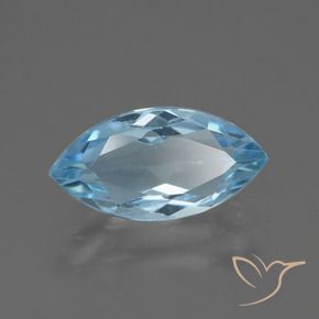 9,17 ctw natürlicher Himmerlblau Topas, Marquise, VVS-VS