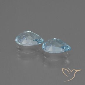 1.66 ct natürliche Himmerlblau Topas-Edelsteine, Birnenform, VVS-VS