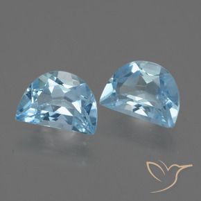 1.86 ct natürliche Himmerlblau Topas-Edelsteine, Fantasie, VVS-VS