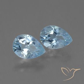 1.56 ct natürliche Himmerlblau Topas-Edelsteine, Birnenform, VVS-VS