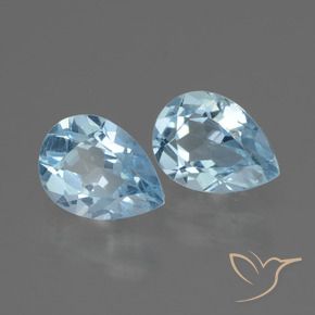 1.84 ct natürliche Himmerlblau Topas-Edelsteine, Birnenform, VVS-VS