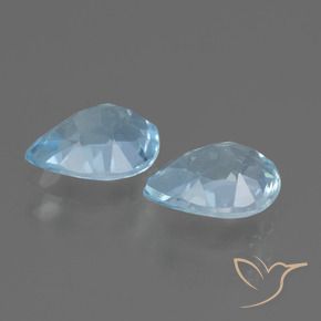 1.84 ct natürliche Himmerlblau Topas-Edelsteine, Birnenform, VVS-VS