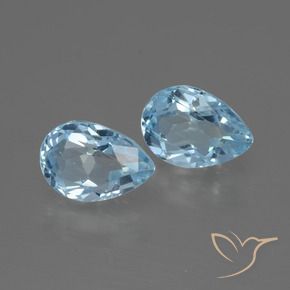 1.79 ct natürliche Himmerlblau Topas-Edelsteine, Birnenform, VVS-VS