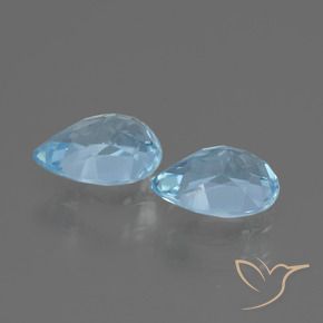 1.79 ct natürliche Himmerlblau Topas-Edelsteine, Birnenform, VVS-VS