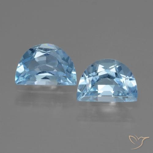 1.86ctw Natürlicher Swiss Blue Topas, Fantasie, VS