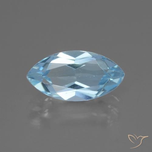 2.34ct Natürlicher Himmerlblau Topas, Marquise, VVS-VS