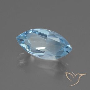 9,17 ctw natürlicher Himmerlblau Topas, Marquise, VVS