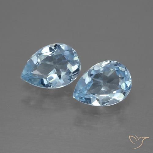 1.71ctw Natürlicher Himmerlblau Topas, Birnenform, VVS-VS