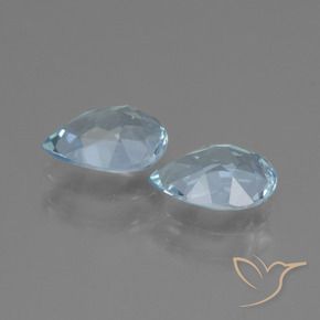1.67 ct natürliche Himmerlblau Topas-Edelsteine, Birnenform, VVS-VS