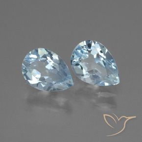 1.67 ct natürliche Himmerlblau Topas-Edelsteine, Birnenform, VVS-VS