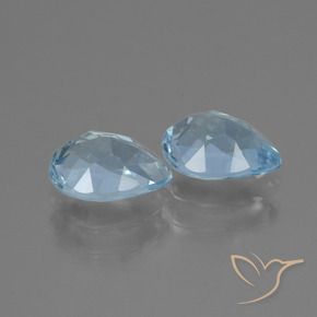 1.77 ct natürliche Himmerlblau Topas-Edelsteine, Birnenform, VVS-VS