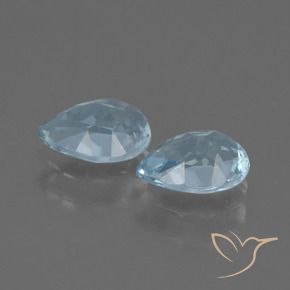 1.72 ct natürliche Himmerlblau Topas-Edelsteine, Birnenform, VVS-VS