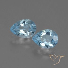 1.49 ct natürliche Himmerlblau Topas-Edelsteine, Birnenform, VVS-VS