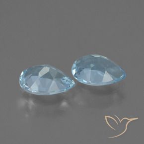 1.49 ct natürliche Himmerlblau Topas-Edelsteine, Birnenform, VVS-VS