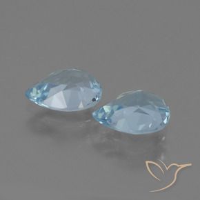 1.61 ct natürliche Himmerlblau Topas-Edelsteine, Birnenform, VVS-VS