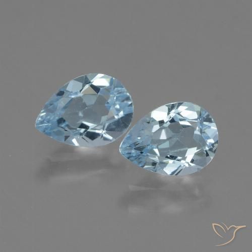 1.71ctw Natürlicher Himmerlblau Topas, Birnenform, VVS-VS