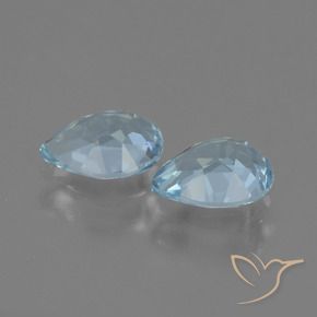1.71 ct natürliche Himmerlblau Topas-Edelsteine, Birnenform, VVS-VS