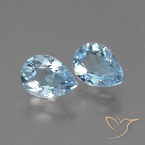 1.65 ct natürliche Himmerlblau Topas-Edelsteine, Birnenform, VVS-VS