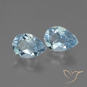 1.61 ct natürliche Himmerlblau Topas-Edelsteine, Birnenform, VVS-VS