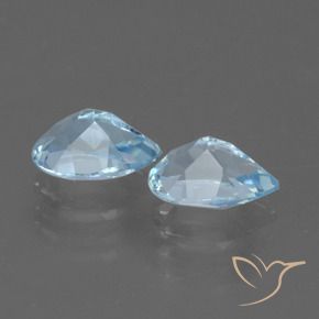 1.70 ct natürliche Himmerlblau Topas-Edelsteine, Birnenform, VVS-VS