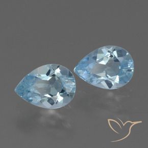 1.66 ct natürliche Himmerlblau Topas-Edelsteine, Birnenform, VVS-VS
