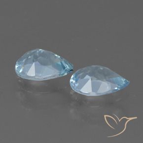 1.66 ct natürliche Himmerlblau Topas-Edelsteine, Birnenform, VVS-VS