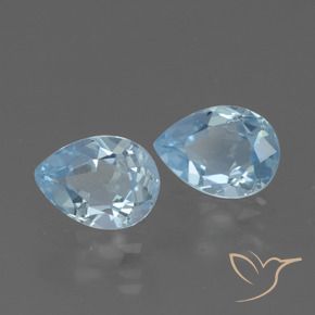 1.58 ct natürliche Himmerlblau Topas-Edelsteine, Birnenform, VVS-VS