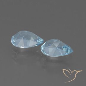 1.58 ct natürliche Himmerlblau Topas-Edelsteine, Birnenform, VVS-VS