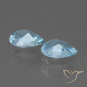 1.72 ct natürliche Himmerlblau Topas-Edelsteine, Birnenform, VVS-VS