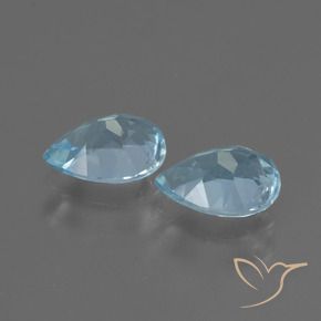 1.66 ct natürliche Himmerlblau Topas-Edelsteine, Birnenform, VVS-VS