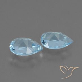 1.49 ct natürliche Himmerlblau Topas-Edelsteine, Birnenform, VVS-VS