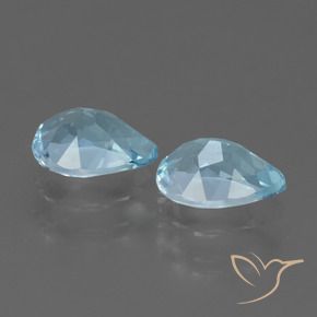 1.75 ct natürliche Himmerlblau Topas-Edelsteine, Birnenform, VVS-VS