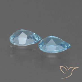 1.65 ct natürliche Himmerlblau Topas-Edelsteine, Birnenform, VVS-VS