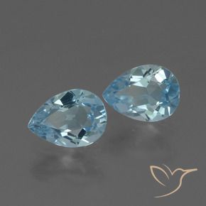 1.75 ct natürliche Himmerlblau Topas-Edelsteine, Birnenform, VVS-VS