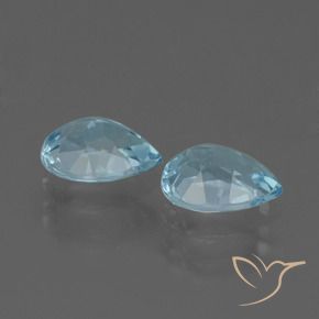 1.75 ct natürliche Himmerlblau Topas-Edelsteine, Birnenform, VVS-VS