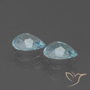 1.74 ct natürliche Himmerlblau Topas-Edelsteine, Birnenform, VVS-VS