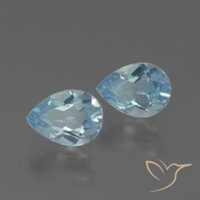 1.73 ct natürliche Himmerlblau Topas-Edelsteine, Birnenform, VVS-VS