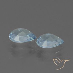 1.73 ct natürliche Himmerlblau Topas-Edelsteine, Birnenform, VVS-VS