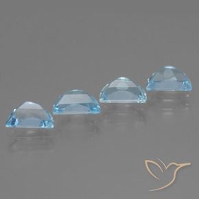 3.98 ct natürliche Himmerlblau Topas-Edelsteine, Fantasie, VS