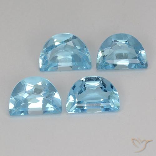 3.80 ct natürliche Himmerlblau Topas-Edelsteine, Fantasie, VS