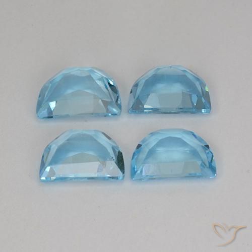 3.80 ct natürliche Himmerlblau Topas-Edelsteine, Fantasie, VS