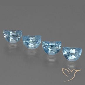 3.87 ct natürliche Himmerlblau Topas-Edelsteine, Fantasie, VS