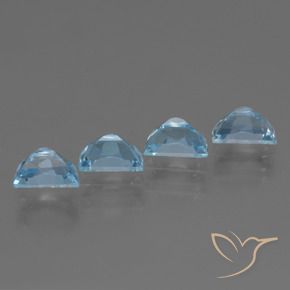 3.87 ct natürliche Himmerlblau Topas-Edelsteine, Fantasie, VS