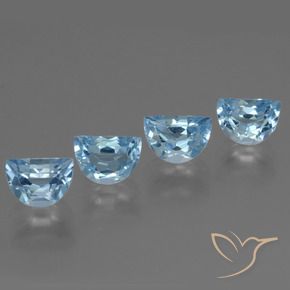 4.46 ct natürliche Himmerlblau Topas-Edelsteine, Fantasie, VS